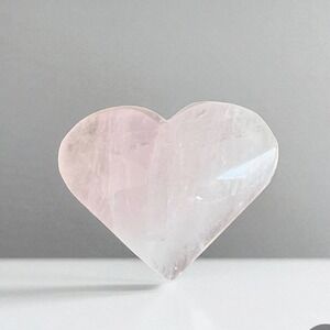 Romantic Rose Quartz‎ Heart Crystal | Self Love Healing & Boho Décor